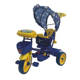 OKAN Triciclo Clasico con Capota Azul Estampado