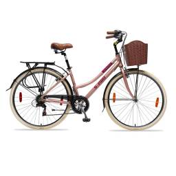 S-PRO Bicicleta STRADA Lady DLX rodado 28 Rosa Rj de paseo