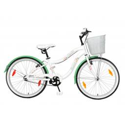 BACCIO Bicicleta MYSTIC rodado 24 Blanco Verde