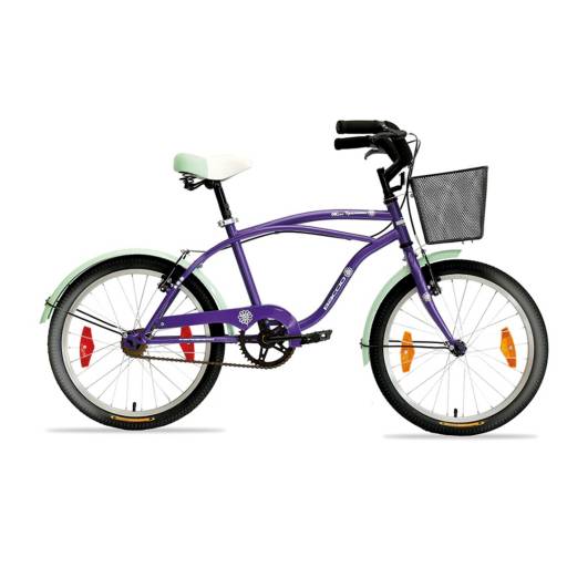 BACCIO Bicicleta MISS IPANEMA rodado 20 YS770 Violeta Verde